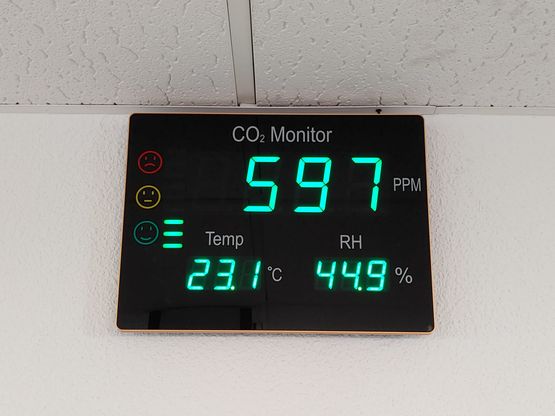 Instalación de medidores de CO2